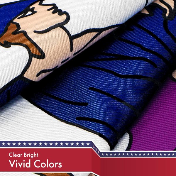 G128 Combo Pack: USA American Flag 3x5 Ft 150D Printed Stars & Virginia Flag 3x5 Ft 150D Printed - Image 4