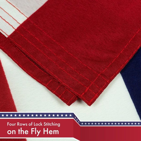 G128 Combo Pack: USA American Flag 3x5 Ft 150D Printed Stars & Virginia Flag 3x5 Ft 150D Printed - Image 8