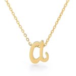 SIGONNA Initial Necklaces for Women 18k Gold Plated Pendant Chain Personalized Letter Necklace A Z Dainty Gold Choker Necklaces Necklaces for Teen Girls Girls Womens Necklaces