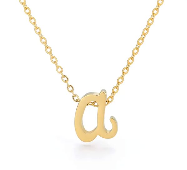 SIGONNA Initial Necklaces for Women 18k Gold Plated Pendant Chain Personalized Letter Necklace A Z Dainty Gold Choker Necklaces Necklaces for Teen Girls Girls Womens Necklaces