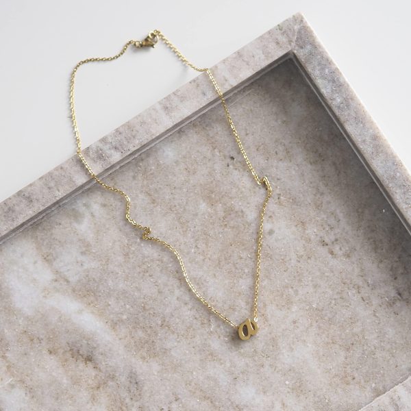 SIGONNA Initial Necklaces for Women 18k Gold Plated Pendant Chain Personalized Letter Necklace A Z Dainty Gold Choker Necklaces Necklaces for Teen Girls Girls Womens Necklaces - Image 4