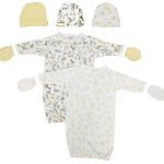 Unisex Newborn Baby 7 Piece Gown Set Nc_0737