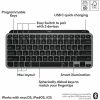 Logitech MX Keys Mini for Mac Minimalist Wireless Keyboard Compact, Bluetooth, Backlit Keys, USB-C, Fast - Space Gray - Image 7
