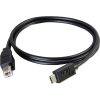 C2G 3ft USB C to USB B Cable - USB C to B Cable - USB 2.0 - 1A, 480Mbps - Black - M/M - Image 2