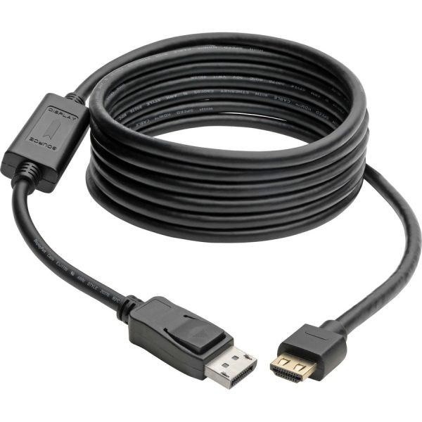 Eaton Tripp Lite Series DisplayPort 1.4 to HDMI Active Adapter Cable (M/M), 4K 60 Hz, 4:4:4, HDR, HDCP 2.2, 10 ft. (3 m), TAA - Image 3