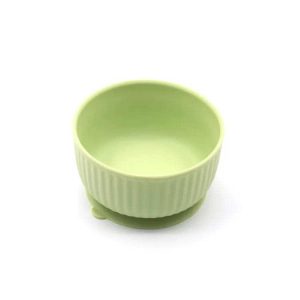 Silicone non slip small pet watering bowl cat food bowl dog feeding bowl kitten feeding bowl (Salad)