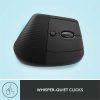 Logitech Lift Vertical Ergonomic Mouse, Wireless, Bluetooth or Logi Bolt USB receiver, Quiet clicks, 4 buttons, Graphite - Image 7
