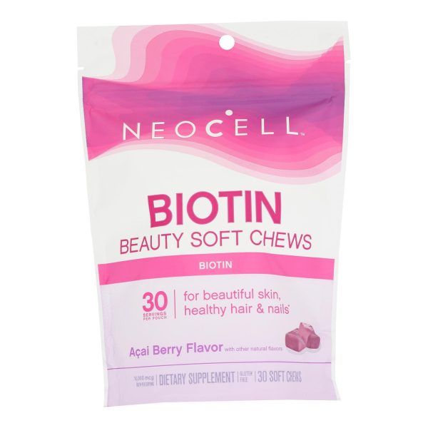 Neocell Laboratories Biotin Bursts - Chewable - Acai Berry - 30 Count - Image 2
