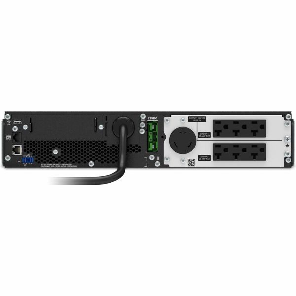 APC Smart-UPS On-Line, 2200VA, Rackmount 2U, 120V, 6x 5-20R+1x L5-20R NEMA outlets, SmartSlot, Extended runtime, W/ rail kit - Image 3