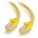 C2G 7ft Cat6a Snagless Unshielded (UTP) Ethernet Cable - Cat6a Network Patch Cable - PoE - Yellow