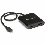 StarTech.com USB-C to Dual HDMI Adapter, USB Type-C Multi-Monitor MST Hub, Dual 4K 30Hz HDMI Laptop Display Extender/Splitter, Windows~
