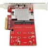StarTech.com Dual M.2 PCIe SSD Adapter Card - x8 / x16 Dual NVMe or AHCI M.2 SSD to PCI Express 3.0 - M.2 NGFF PCIe (m-key) Compatible - Image 4