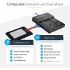 StarTech.com Standalone Dual Bay M.2 SATA/NVMe Duplicator/Eraser, HDD/SSD Cloner/Wiper, M.2 PCIe/AHCI, Hard Drive Sanitizer/Copier, TAA - Image 5