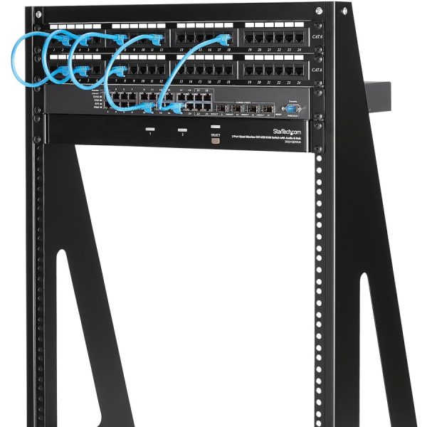 StarTech.com 2-Post 16U Heavy-Duty Desktop Server Rack, Small Open Frame 19in Network Rack for Home/Office IT Equipment, TAA Compliant - Image 6