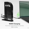 Plugable 14-in-1 USB C Docking Station with 4x HDMI, Quad Dock with 100W Charging, 4x HDMI Displays - Image 5