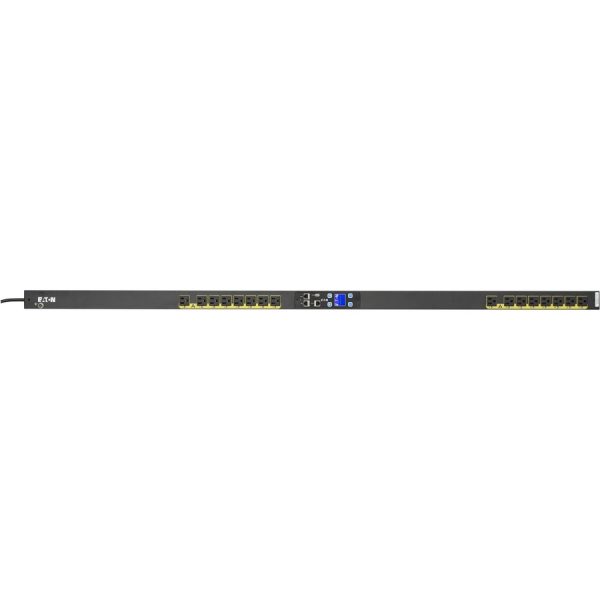 Eaton Managed rack PDU, 0U, 5-15P input, 1.44 kW max, 120V, 12A, 10 ft cord, Single-phase, Black, Outlets: (16) 5-15R