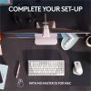 Logitech MX Mechanical Mini for Mac Wireless Illuminated Keyboard, Low-Profile Switches, Tactile Quiet Keys, Pale Gray - Image 10