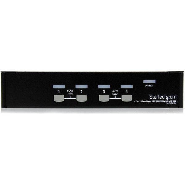 StarTech.com 4 Port 1U Rackmount USB KVM Switch with OSD - Image 2