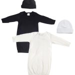 Unisex Newborn Baby 4 Piece Gown Set Nc_0868