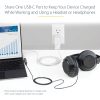 StarTech.com USB C Audio & Charge Adapter, USB-C Audio Adapter, USB C Audio Headset Port and USB Type-C PD Charger, For USB-C Phone/Tablet - Image 4