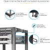 StarTech.com 4-Post 12U Mobile Open Frame Server Rack, 19" Network Rack with Casters, Rolling Rack for Computer/AV/Data/IT Equipment - Image 6