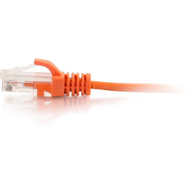 C2G 3ft Cat6a Snagless Unshielded (UTP) Ethernet Cable - Cat6a Network Patch Cable - PoE - Orange - Image 2