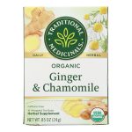 Traditional Medicinals Organic Golden Ginger Tea - Case of 6 - 16 Bags