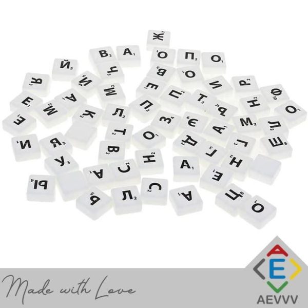 Word Maker Board Game Set in Russian Language Mini Size Codewords Crossword Adults Playing - Image 6