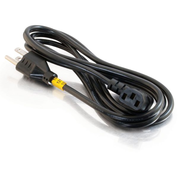C2G 10ft Universal Right Angle Power Cord - 18AWG - NEMA 5-15P to IEC320C13R - TAA Compliant - Image 3