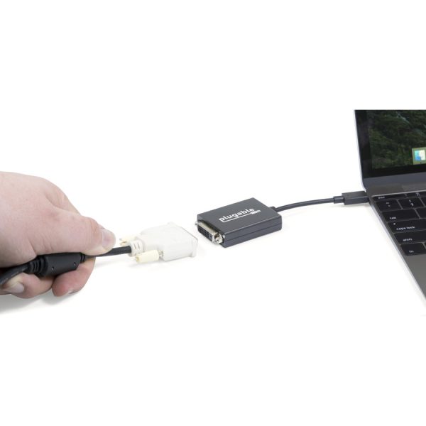 Plugable USB C to DVI Adapter - Connect Your USB-C Laptop to a DVI Display up to 1920x1200 - Image 2