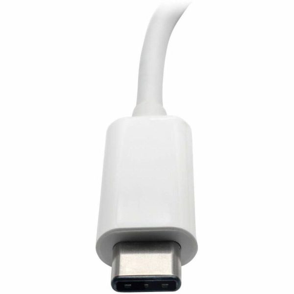 Eaton Tripp Lite Series 3-Port USB 3.x (5Gbps) Hub with LAN Port, USB-C to 3x USB-A Ports and Gigabit Ethernet, White - Image 4