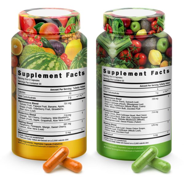 Fruits and Vegetables Supplements With BioPerine Contains 38 Fruits & Vegetables Super Food Powder Supplements Formula For Overall Health & Nature Energy Boost for Adults Men & Women   Made in USA - Image 6