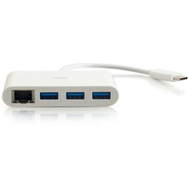 C2G USB C Hub with Ethernet - 3-Port USB Hub - Image 2