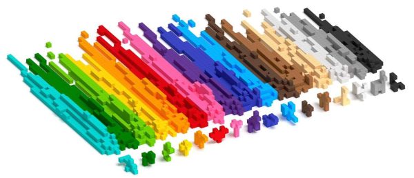 PIXIO Mini Safari - 137 Magnetic Blocks in 6 Colors - Image 5
