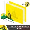 Gadsden Don't Tread on Me Flag 4x6FT 2-Pack Double-sided Embroidered Polyester By G128 - Image 2