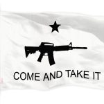 G128 Come and Take It (Rifle Design) Flag | 3x5 feet | Printed 150D Quality Polyester
