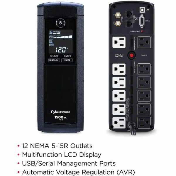 CyberPower CP1500AVRLCDTAA TAA Compliant UPS System - Image 2