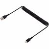 StarTech.com 3ft (1m) USB A to C Charging Cable, Coiled Heavy Duty USB 2.0 A to Type-C, Durable Fast Charge & Sync USB-C Cable, Black, M/M - Image 3