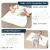 Portable Changing Pad for Home & Travel   Biggest Reusable Waterproof Changing Mat Extra Large Size 25.5”x31.5”   Reinforced Double Seams   Change Diaper On The Go   Unisex Boys & Girls   Storage Bag - Image 4