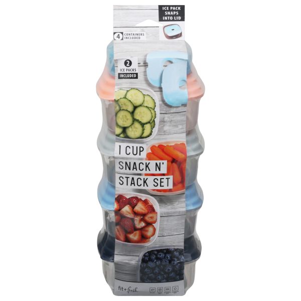 Fit & Fresh - Snck Set 1 Cups Lds Icpak - EA of 1-5 CT