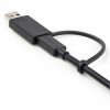 StarTech.com 3ft/1m USB-C Cable with USB-A Adapter Dongle, USB-C to C (10Gbps/PD), USB-A to C (5Gbps), 2-in-1 USB C Cable for Hybrid Dock - Image 5