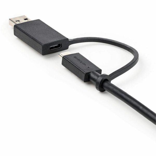 StarTech.com 3ft/1m USB-C Cable with USB-A Adapter Dongle, USB-C to C (10Gbps/PD), USB-A to C (5Gbps), 2-in-1 USB C Cable for Hybrid Dock - Image 6
