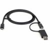 StarTech.com 3ft/1m USB-C Cable with USB-A Adapter Dongle, USB-C to C (10Gbps/PD), USB-A to C (5Gbps), 2-in-1 USB C Cable for Hybrid Dock - Image 8