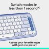 Logitech POP ICON KEYS Wireless Bluetooth Keyboard, Comfortable Typing, Programmable Keys, Easy-Switch Between up to 3 Devices (Lilac & Off-white) - Image 5