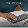 Logitech Keys-To-Go 2 Portable Bluetooth Keyboard for Tablet With Built-in Cover, Slim and Compact Wireless Keyboard for Windows, Android, Linux, iPad, iPhone, Mac, Apple TV (Graphite) - Image 4