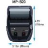 Seiko MP-B20 2" Mobile Printer - USB - Bluetooth - Image 2