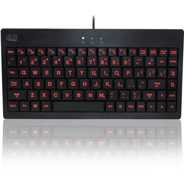 Adesso 3-Color Illuminated Mini Keyboard - Image 2