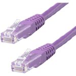 StarTech.com 10ft CAT6 Ethernet Cable - Purple Molded Gigabit - 100W PoE UTP 650MHz - Category 6 Patch Cord UL Certified Wiring/TIA