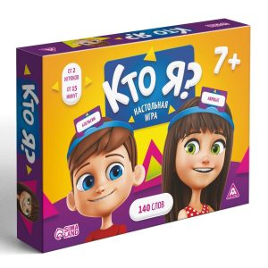 AEVVV Who Am I? Family Board Game with Plastic Headbands – Fun Guessing Game – Настольная игра «Кто Я?» – Instructions in Russian