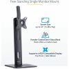 StarTech.com Free Standing Single Monitor Mount, Height Adjustable Ergonomic Monitor Desk Stand, For VESA Mount Displays up to 32" (15lb) - Image 2